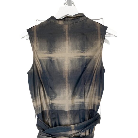 Lamb Gold Sheen Belted Dress - Picture 5 of 5